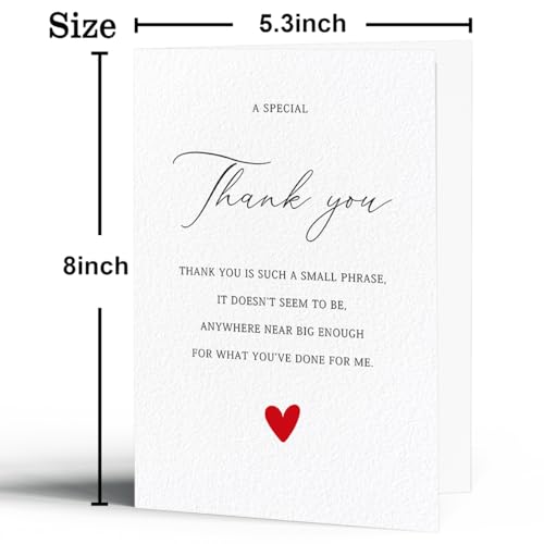Elegant Thank You Card for Weddings, Showers & Business
