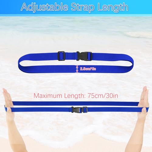 Adjustable Towel Bands for Beach & Cruise Chairs - 4 Pack