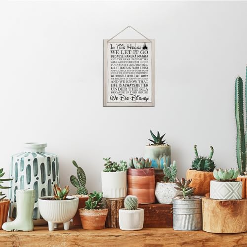 In This House Wooden Wall Sign | Rustic Farmhouse Decor