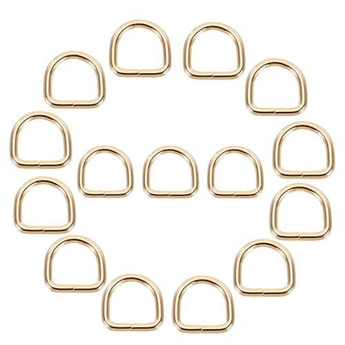 MECCANIXITY Metal D Rings Welded Hardware Buckles for Purses and Belts