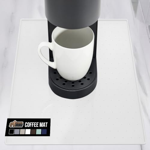 GORILLA GRIP Waterproof Silicone Coffee Mat - 10x14, Heat Resistant, Slip-Resistant