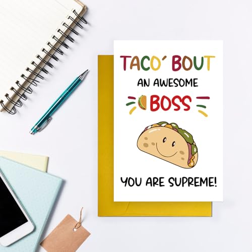 Funny Boss's Day Card – Quality Birthday & Retirement Card for Boss