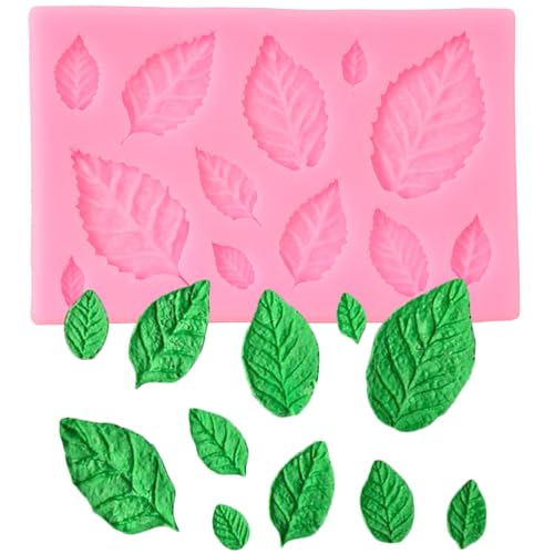 Rose Leaf Silicone Fondant Mold for Cake Decorating & Crafts