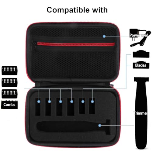 INVODA Hard Travel Case for Philips One Blade Trimmer - Protective EVA Storage Pouch