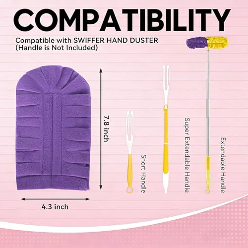 YORAKORI Reusable Duster Pads for Swiffer - Microfiber Refills, 3 Pack Mixed