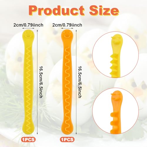 XIHIRCD 2pcs Fancy Cut Egg Cutter Set for Bento and Creative Breakfast