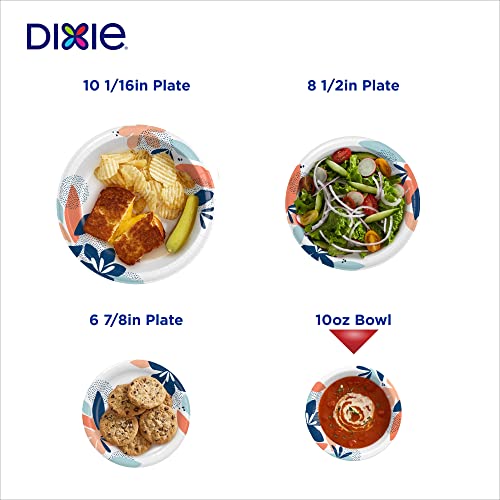 Dixie 10 Ounce Disposable Paper Bowls - 144 Count, Compostable