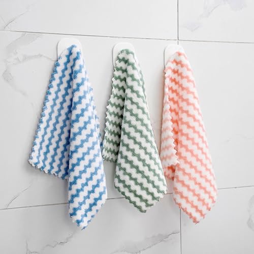 Tihzheoy 21 Pack Microfiber Dish Cloths - Super Absorbent, Quick-Dry Kitchen Towels