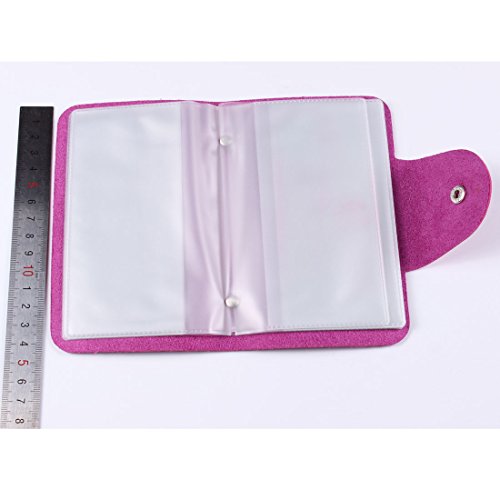 FingerAngel Nail Stamping Plate Holder Case Rose Red 20 Slots Organizer