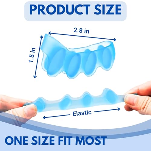 Shimsol Soft Silicone Toe Spacers for Bunion Relief and Pedicure