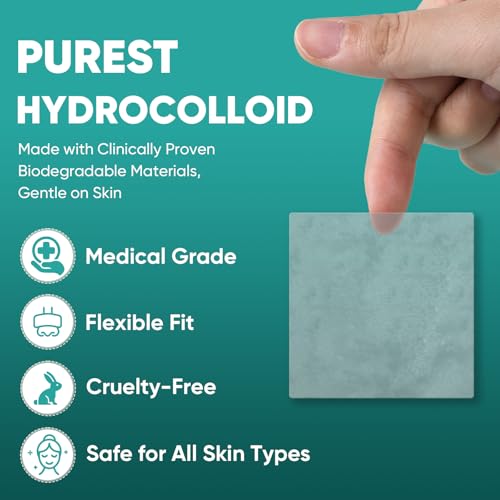 Kindshine Large Hydrocolloid Acne Patches - 20 Pcs Extra Large Pimple Patches for Face & Body