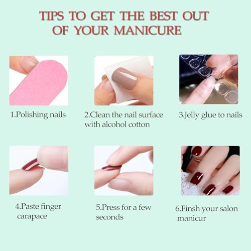 Green Glitter Mushroom Press on Nails Medium Almond Fake Nails 24pcs