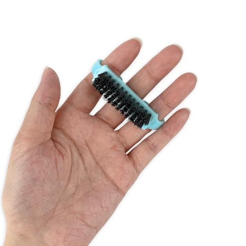 HANWER 24 Pack Travel Size Nail Brushes with Colorful Handle Grips