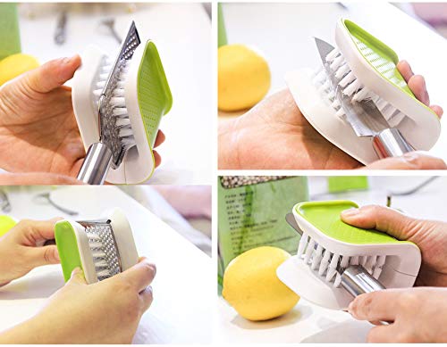 Ytuomzi Knife and Cutlery Cleaner Brush - Double-Sided Utensil Scrubber