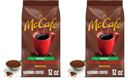 McCafe Premium Roast Decaf Ground Coffee, 12 oz Bag (Pack of 2)
