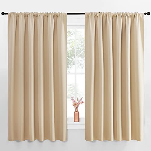 NICETOWN Room Darkening Curtains - Thermal Insulated Drapes, 70x63