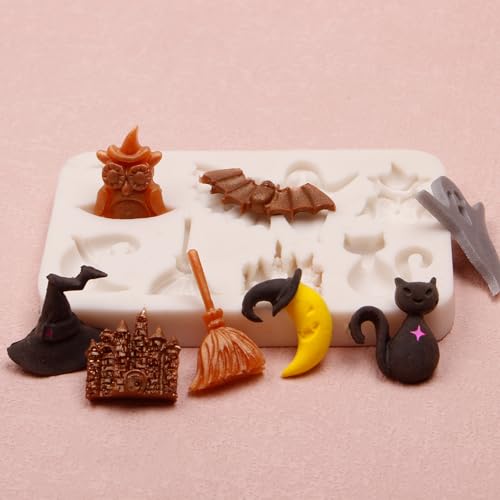 Witch Hat Halloween Silicone Fondant Mold for Cake & Candy