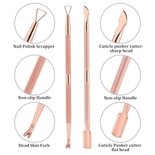 IBWell Professional Stainless Steel Cuticle Trimmer and Manicure Tool Set
