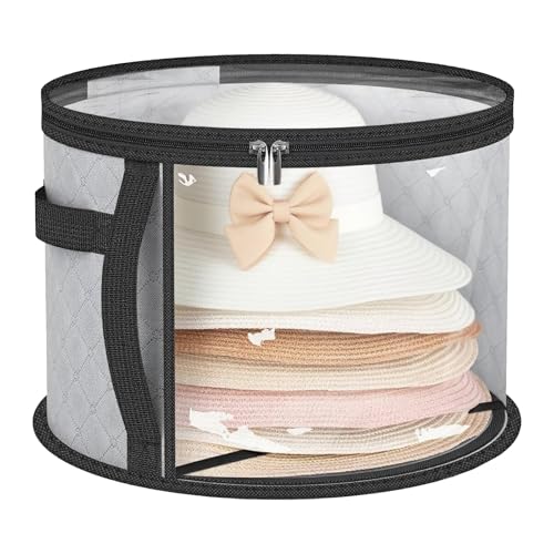 Oversized Clear Hat Organizer Bag for Travel & Storage - Holds 5-7 Caps