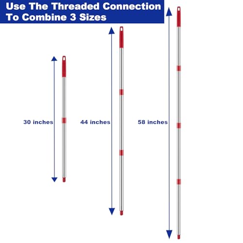 TIDYKITC Stainless Steel Spin Mop Handle Replacement for O-Cedar Systems
