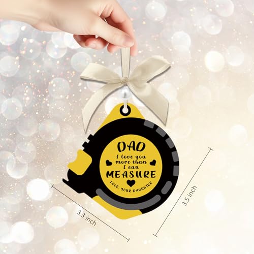 Dad Ornament Tape Measure - Heartwarming Christmas Gift from Daughter