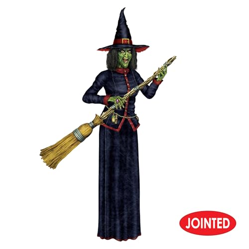 Beistle 6'2" Poseable Jointed Witch Wall Decorations - 2 Pack