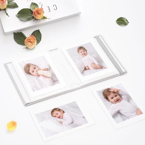 Vienrose Cloth Photo Album for 2x3 Instant Photos - 52 Pockets, Grey