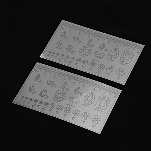 Flexible Nail Measuring Ruler - Ultra Thin PVC Nail Art Tool (10 Pack)