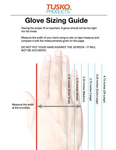 Tusko Nitrile Rubber Dishwashing Gloves - Latex & Vinyl Free, XL