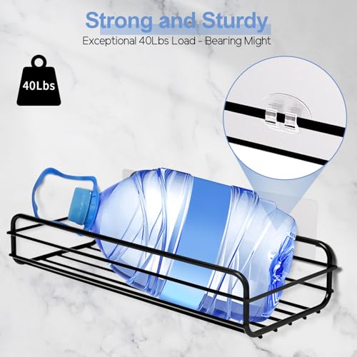 Strong Waterproof Shower Caddy Adhesive Hooks, No Drilling
