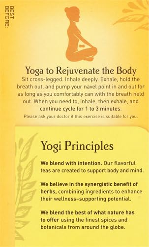 Yogi Lemon Ginger Tea Bags - Organic Ginger Lemon Blend (16 ct, Pack of 2)