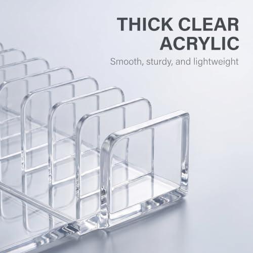 Acrylic CD Storage Rack - Holds 14 Standard CD Cases