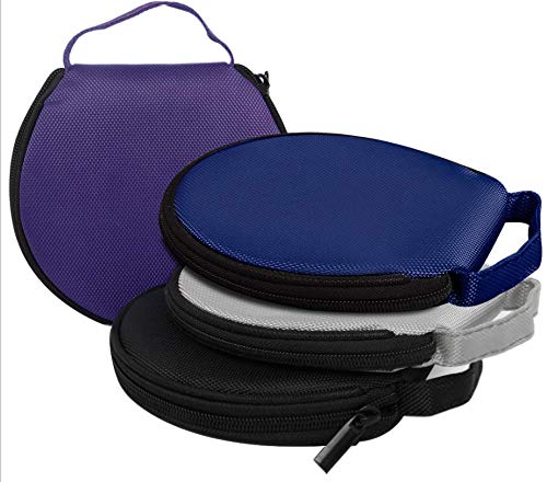 Swiftion Portable CD Case - 20 Capacity PU Leather Disc Storage Organizer