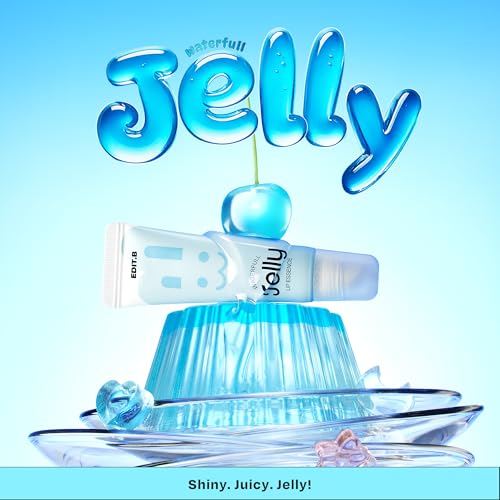 EDIT.B Waterfull Jelly Lip Essence, Hydrating Lip Treatment with Ceramide