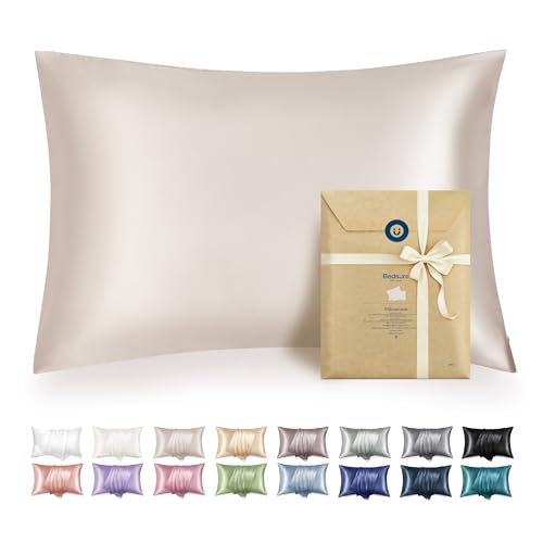 Bedsure Satin Pillowcase Set with Zipper - 2 Pack, 20x26 Inches