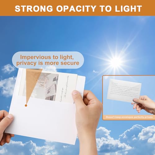Silunkia 20 Packs White Blank Note Cards & Envelopes 5x7