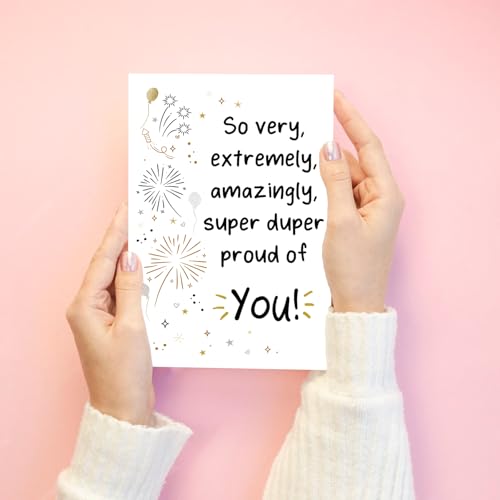 Graduation Card - Proud of You Card for Friends & Family
