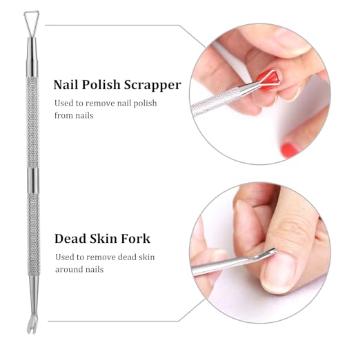 IBWell Professional Stainless Steel Cuticle Trimmer and Manicure Tool Set