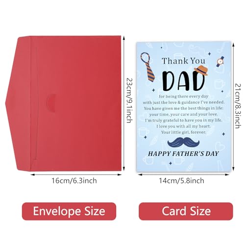 Happy Father's Day Card for Dad, Stepdad, or Grandpa - Perfect Gift