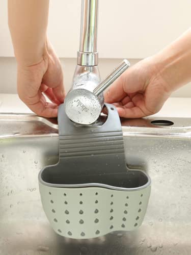 Vanvene Kitchen Sink Shelf with Suction Cup - Double Decker Organizer