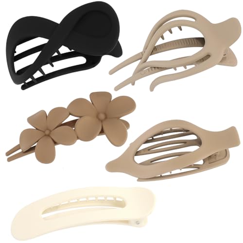 AOPRIE Hair Claw Clips for Women 5 Pack - Large & Medium Non-Slip