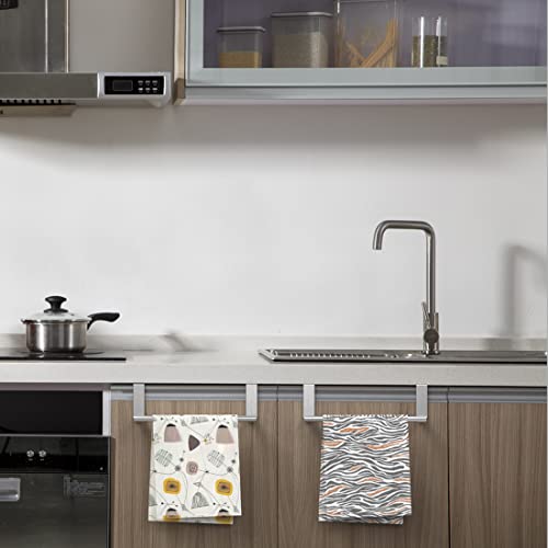 9" Over The Cabinet Towel Bar Holder - Stainless Steel (Silver) - 2 Pack