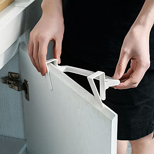 Kopida Over-the-Cabinet Towel Bar Rack, 2 Pack, White Plastic Kitchen Holder