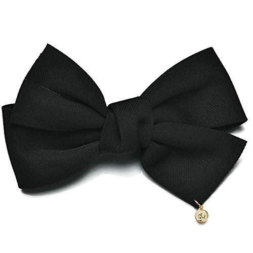 ZCMG Black Bow Hair Clips Large Bowknot Barrettes 4 Pack