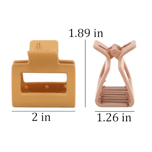 AOPRIE 8-Pack Large Claw Clips for Thick Hair Non-Slip Hair Accessories