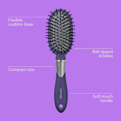 Conair Totally Smooth Mini Hair Brush for Wet or Dry Detangling