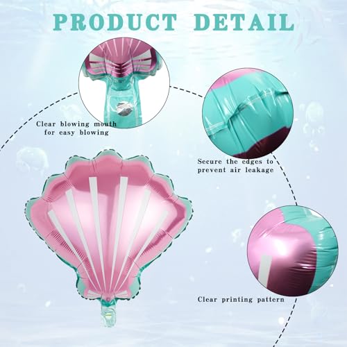 9 Pc Ocean Sea Animal Foil Balloon Set for Under The Sea Party Decor