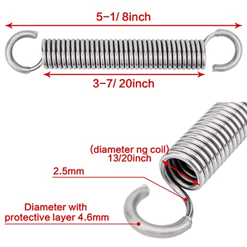 5-1/8 Inch Stainless Steel Recliner Tension Spring Replacement Part