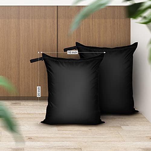 OTraki 2-Pack Wet Dry Laundry Bags, 16x20 Inch Waterproof Travel Sack
