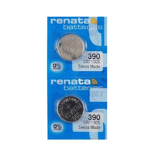 Renata 390 SR1130SW Silver Oxide Watch Battery - 1.55V (2 Pack)
